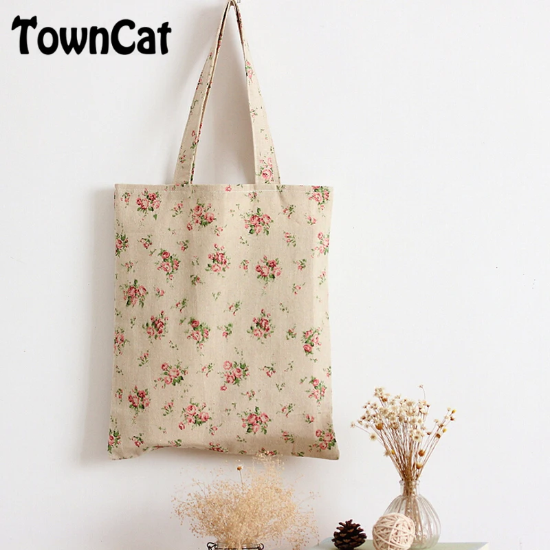 Mori Girl Floral Print Shoulder Bag Tote in Cotton L025|bag tote ...