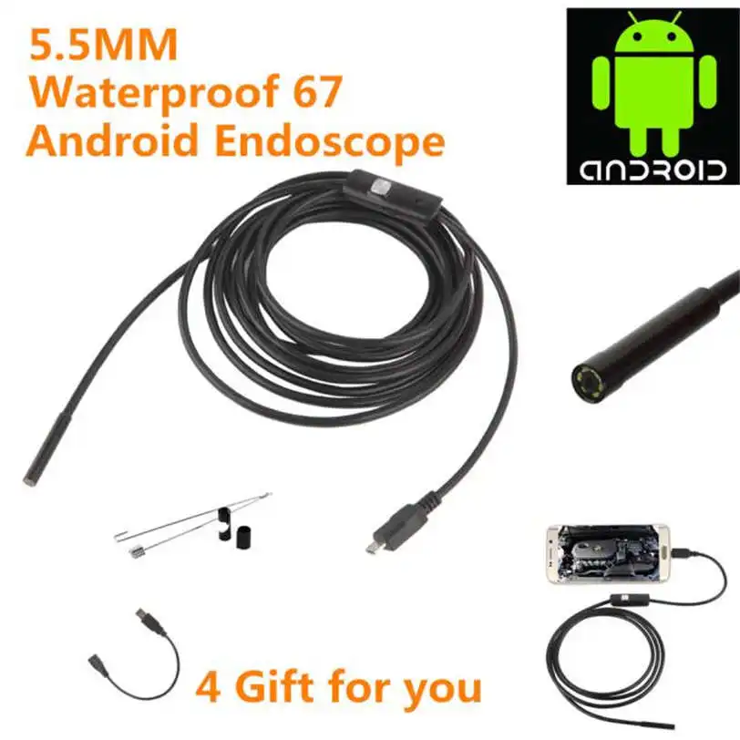

1m 1.5m 2m 3.5m Endoscope Camera For Android 720P Waterproof Snake Tube Pipe Borescope Camera Endoscopic For Android