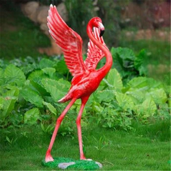 

ProQgf 1Pcs Shopping Mall Cartoon GRP Phoenicopteridae STATUE
