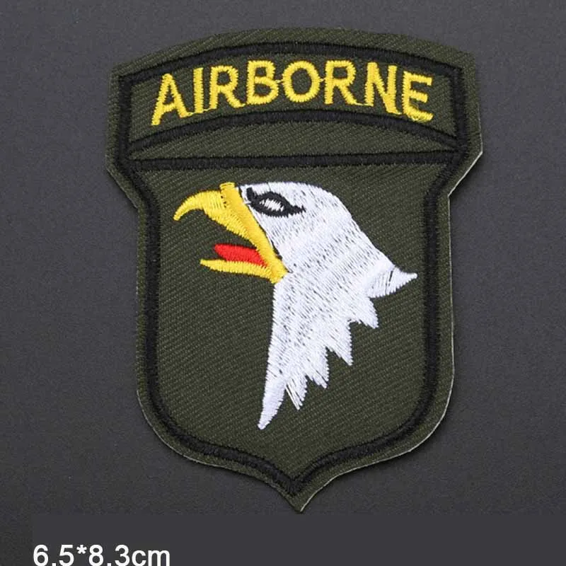 

US Army Airborne Military Iron On Patch Embroidered Clothes Patches For Clothing Clothes Stickers Garment Apparel Accessories