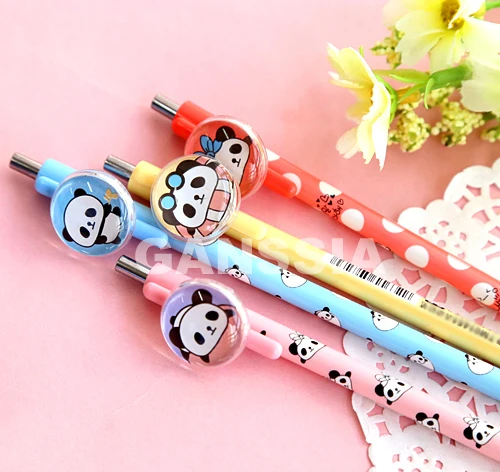 

1PC/lot Cute panda printed mechanical pencils animal Stationery Caneta escolar writing pen (ss-a957)