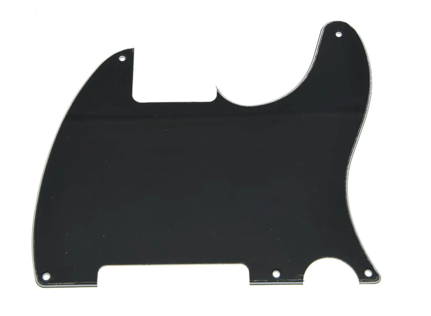 KAISH 5 Hole TL Style Blank Pick Guard Scratch Plate No Pickup Black 3 Ply | Спорт и развлечения