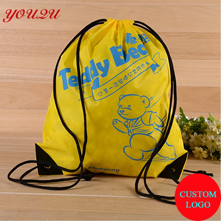 

Promotion drawstring bag with 210D polyester free shipping