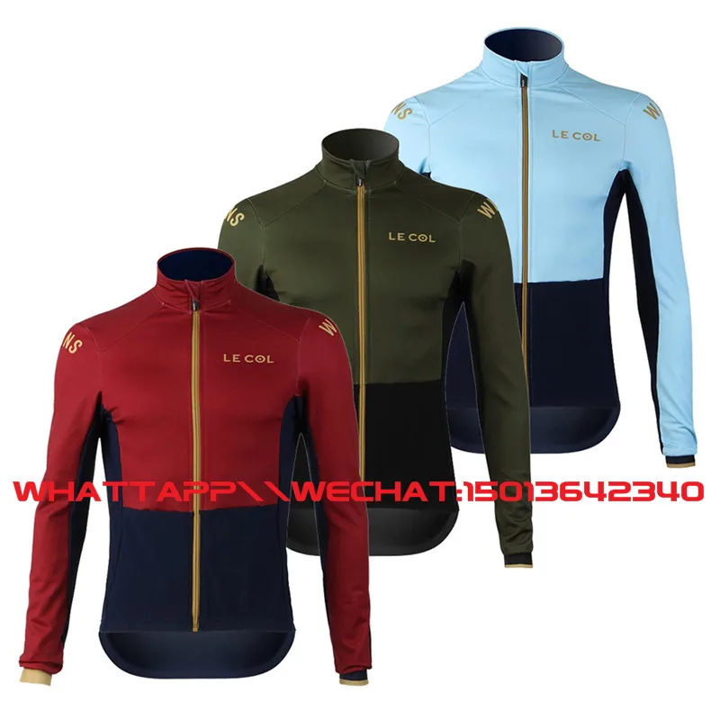 new Wiggins LE COL men's high quality spring thin long sleeve professional team cycling bicycle tight shirt thin fabric