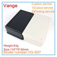 2 шт./лот литья под давлением IP54 DIY ABS пластиковый корпус 110*70*40 мм с печатью