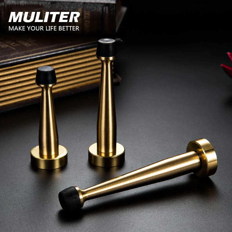 

High Quality Stainless Steel Magnetic Sliver Door Stop Stopper Holder Catch Floor Fitting Without Screws For Bedroom Family Home