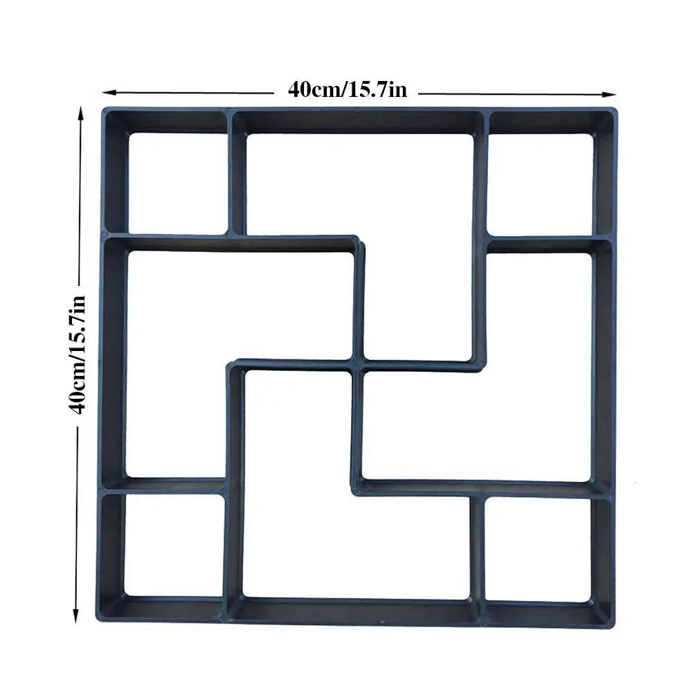 DIY тротуарная бетонная форма садовая газонная дорожка Каменная форма тротуарная кирпичная плитка производственная форма DIY пластиковое формование тротуарной плитки