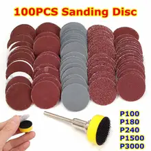 Adhesive Sanding Discs Sandpaper with 1//8 Inch Shank Backing Pad for Drill Grinder Rotary Tool 25mm Sanding Discs Pad Kit Yosoo Health Gear 100pcs 1 Inch