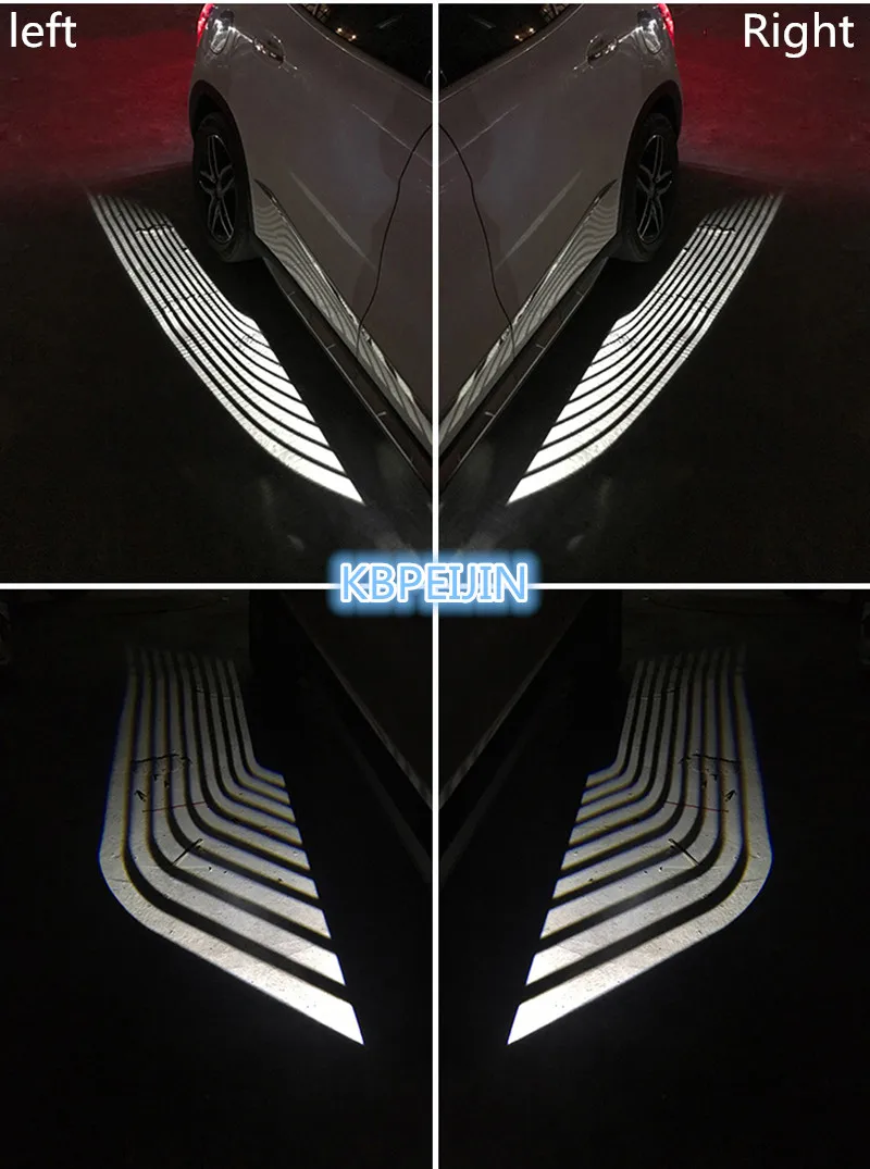 

2Pcs Car Angel Wings LED welcome lights Car Door courtesy Projector Light for Renault clio megane 2 3 captur logan kadjar laguna