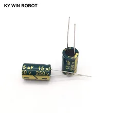 Capacitor eletrolítico de alumínio 15 uf, capacitor eletrolítico de alumínio 15 uf 250 v 10*17mm 110-eléctrico radial