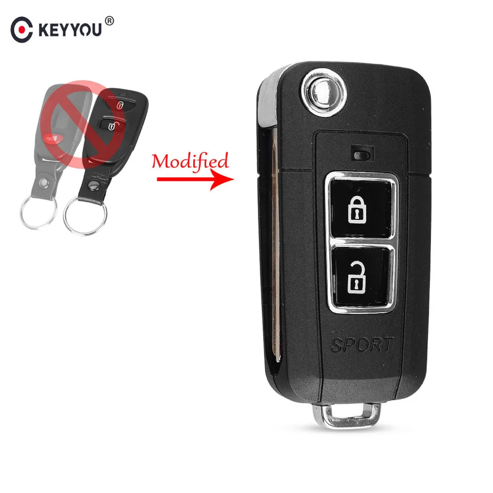 Раскладной чехол KEYYOU для Kia SOUL 2 Buttond с откидной крышкой и дистанционным