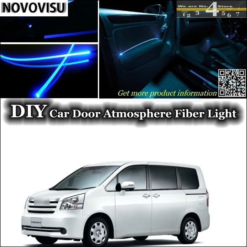 NOVOVISU For TOYOTA Noah Voxy Nav1 interior Ambient Light Atmosphere Fiber Optic Lights Inside Door Panel illumination Refit 02