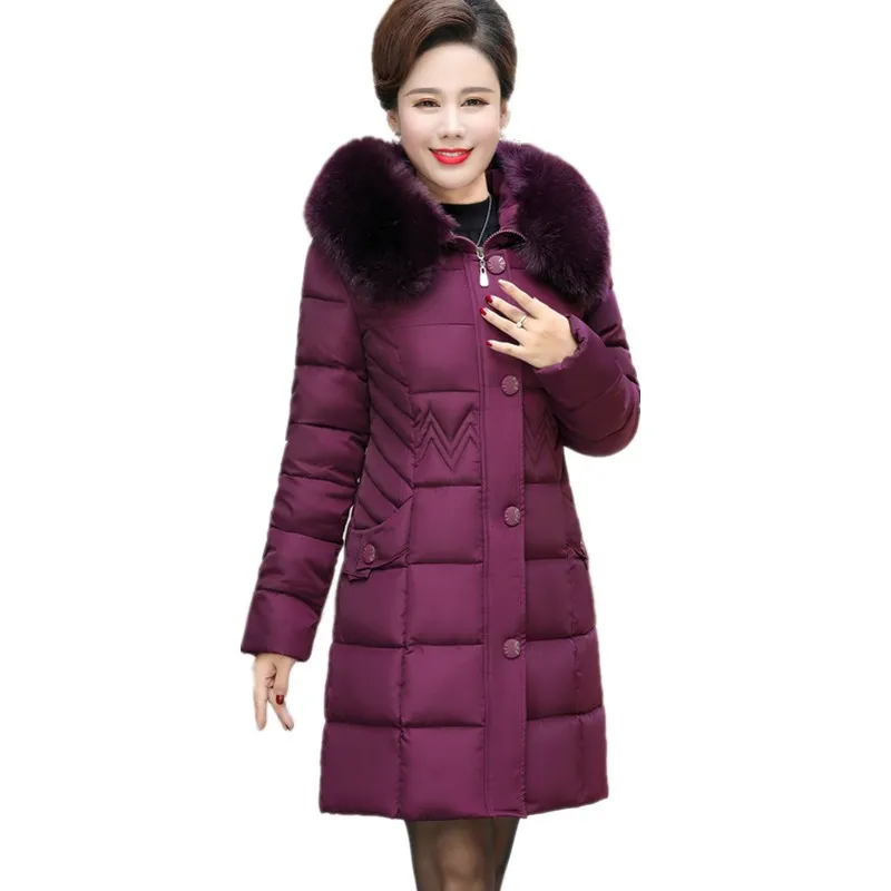 Women Mother Short Female Winter Cotton Jacket 2017 New