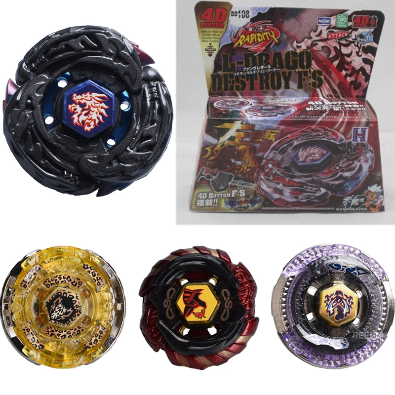 Beyblade Metal Fusion 4D Launcher Beyblade Spinning With Package Top Set Kids Game font b Toys