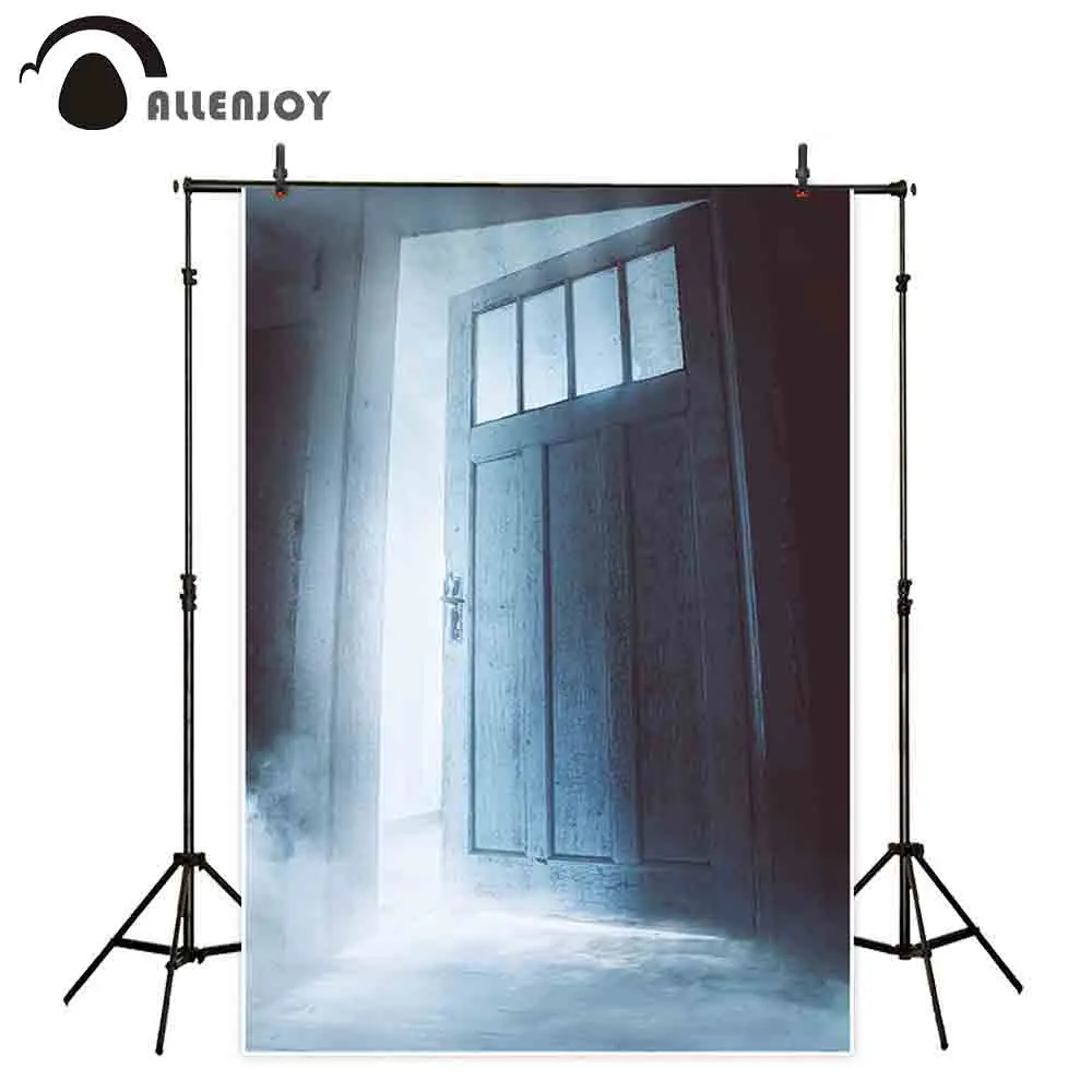 

Allenjoy photography backdrop Halloween horror wood door background photocall photo sessions photobooth printed custom