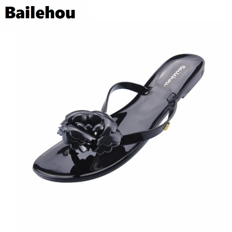 

Bailehou Women Beach Slippers Fashion Flowers Flowers Summer Style Women Sandals Flip Flops Good Quality Flats