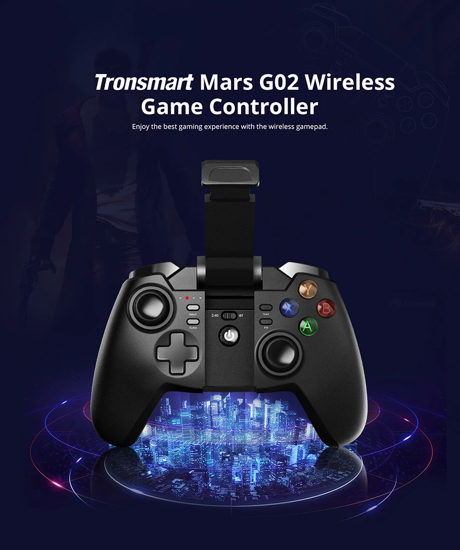 Tronsmart Mars G02 2.4GHz Wireless Gamepad for PlayStation 3 PS3 Game Controller Joystick for Android TV Box Windows Kindle Fire1