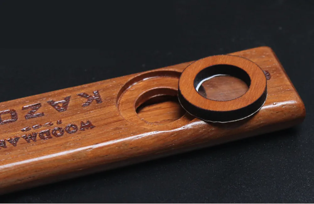 Популярные деревянные Дровосек kazoo orff инструменты укулеле гитара партнер деревянная Губная гармошка с металлической коробкой