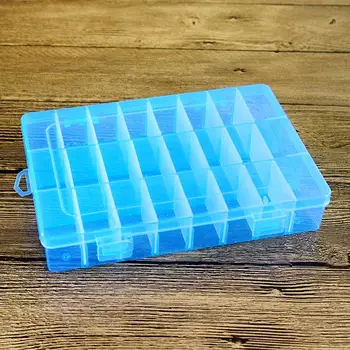 

Detachable 24 Compartment Plastic Storage Box Container Jewelry Tool Case hot