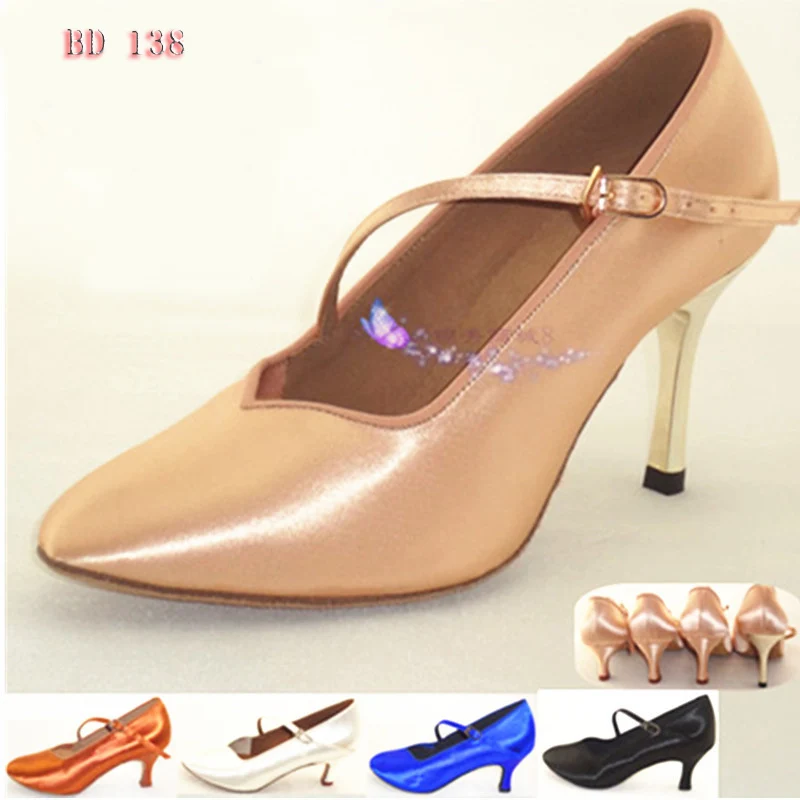 Ceny Trampki buty do tańca latynoskiego miękkie dno buty sportowe damskie BD 138 nowoczesne Jazz Ballroom import satin Feel fine 2017 New Hot Salse