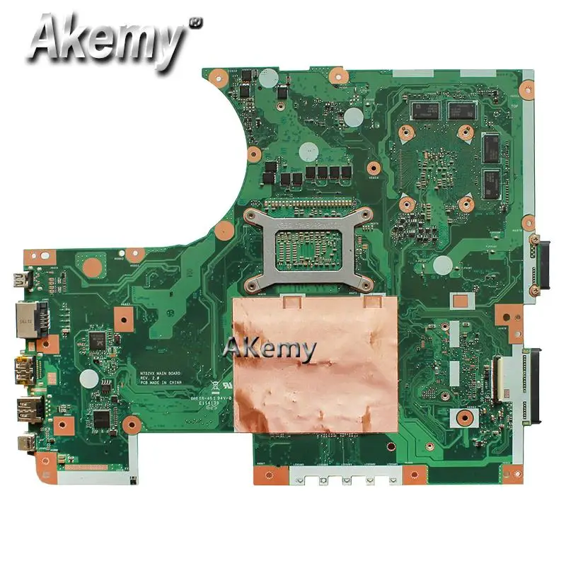  N752VX MB._0M/I7-6700HQ/AS GTX950M N16P-GT-A2 Mainboard REV 2.0 For Asus N752V N752VX Laptop Mother