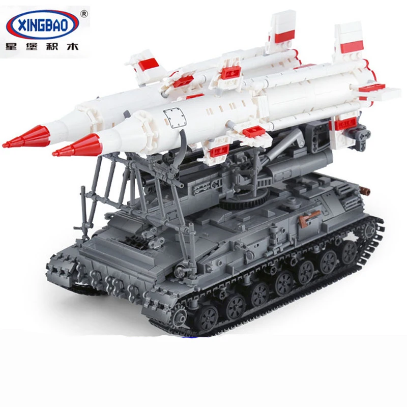 

New Xingbao 06007 1469Pcs Military Series The SA-4 Ganef Set Building Blocks Bricks Children Educational Boy`s Toys Model Gifts