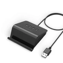 USB 3.0 HUB with Phone Holder 4 Port USB HUB USB Splitter Power Adapter for PC PS3 PS4 XBOX One Nintendo Switch