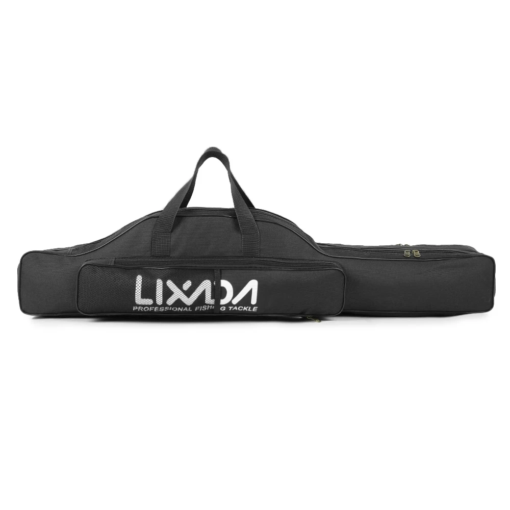 Lixada Portable Folding Fishing Rod Reel Bag Fishing Pole Gear Tool Carry Case Carrier Bag for Fishing Large capacity Travel Bag