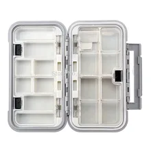 HENGJIA16 отсеки Водонепроницаемая приманка в виде рыбной головы крючок Приманка снасти Коробка Чехол-серый