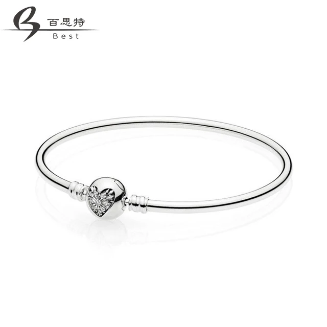 

BEST 100% 925 Sterling silver 1:1 596404CZ Original Authentic Charm Basic Bracelet Suitable Women Jewelry Free Shipping