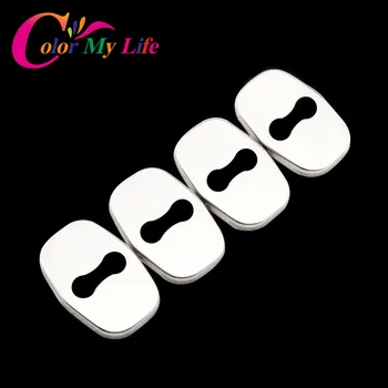 

Color My Life Car-Styling Car Door Lock Protection Cover For Citroen C4 Picasso C4L C5 for DS 3 4 5 DS4 DS3 DS5 Auto Parts