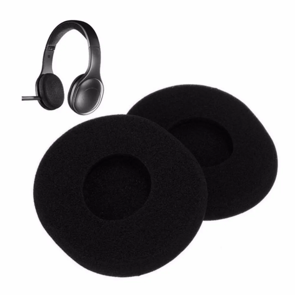1 Set Black 1Pair Replacement Sponge Ear Pads Cushion For Logitech H800