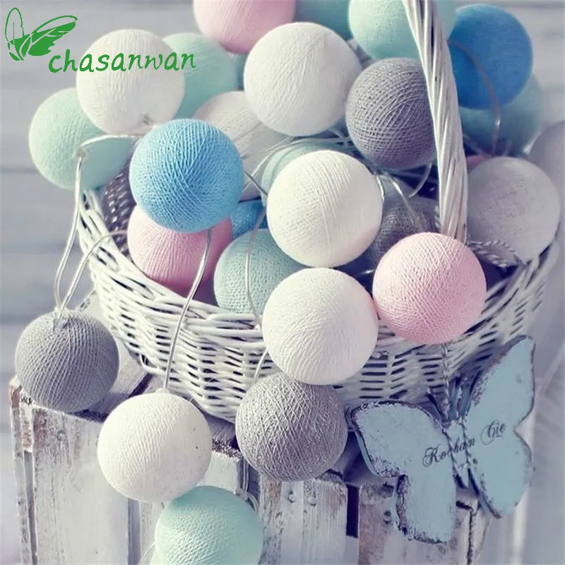 

CHASANWAN 3 m 20 line ball string lights new Year christmas decorations for home navidad natal Garlands led lights decoration.q