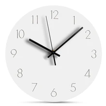 Europe Wooden Wall Clock Modern Design Digital Wall Clock Silent Decorative Wall Clock White Round Hanging Clocks Home Decor Europe Wooden Wall Clock Modern Design Digital Wall Clock Silent Decorative Wall Clock White Round Hanging Clocks Home Decor