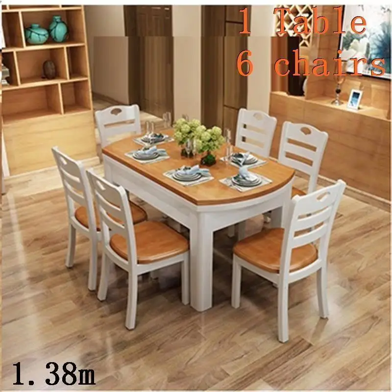 Mueble Comedor A Langer Tavolo Piknik Masa Sandalye Redonda Dinning Set Marmol винтажный стол для столовой - Цвет: MODEL G