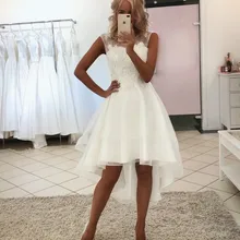 Сексуальные простые кружевные платья размера плюс, короткие пляжные богемные Свадебные платья для невесты