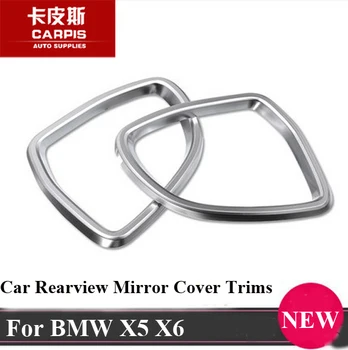 

Chrome Car Side Mirror Cover Frame Trim Sticker Car Rearview Mirror Protector Strips For BMW X5 F15 2014-2016 X6 F16 2015 2016