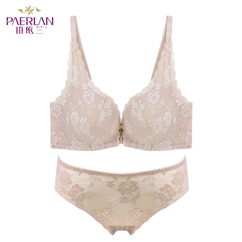 

PAERLAN Sexy Lingerie Set Women Lace Push Up Bra Set Erotic Lingerie Femme Wire Free Underwear Bralette Set Lingerie Woman