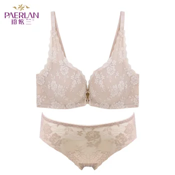 

PAERLAN Sexy Lingerie Set Women Lace Push Up Bra Set Erotic Lingerie Femme Wire Free Underwear Bralette Set Lingerie Woman