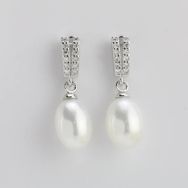 Aliexpress Bridal Pearl Drop Earrings Clic Crystal 9mm Bridal Pearl Drop Earrings Clic Crystal 9mm White Dangling Women Wife Friend Gift Natural Earring