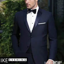 Костюмы Под заказ Светло-серый 3 шт свадебный смокинг одна кнопка пиковый воротник