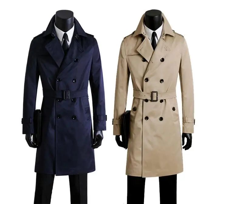 S 9XL Male Trench Coat Mens Clothing Plus Size Plus Size Spring And ...