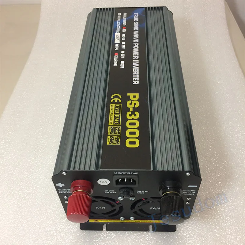 UPS источник бесперебойного питания 3000 Вт Чистая синусоида Инвертор от всплесков напряжения Мощность 6000 w/6KW DC12/24/48 V постоянного тока до AC220V/230 V/240 V, 50 Гц