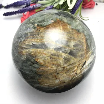 

Natural labradorite Crystal polished Sphere Ball Healing crystal