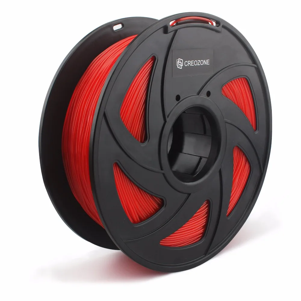 

CREOZONE Flexible 3D Printer Filament TPU Flex Plastic for 3D Printer 1.75mm 1KG 3D Printing Materials Red Color