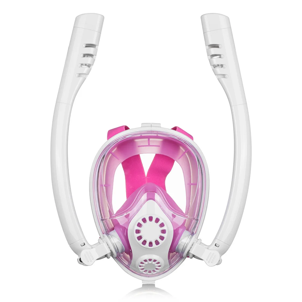

Snorkeling Tool Dry Waterproof Swimming Snokel Diving Mask Scuba Underwater Sports Summer Full Face Anti Fog Silicone Training