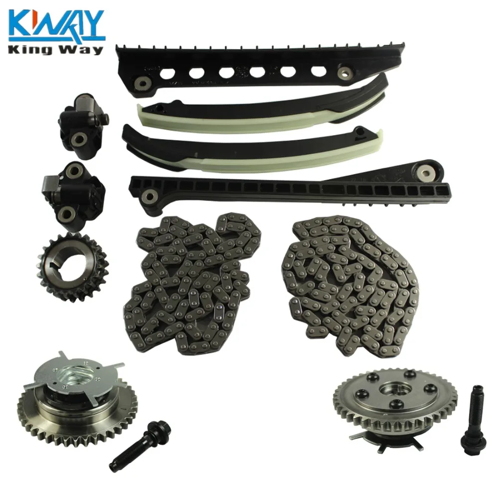 

FREE SHIPPING-King Way - Timing Chain Kit Cam Phaser For 04 - 08 Ford F150 F250 Expedition Lincoln 5.4L