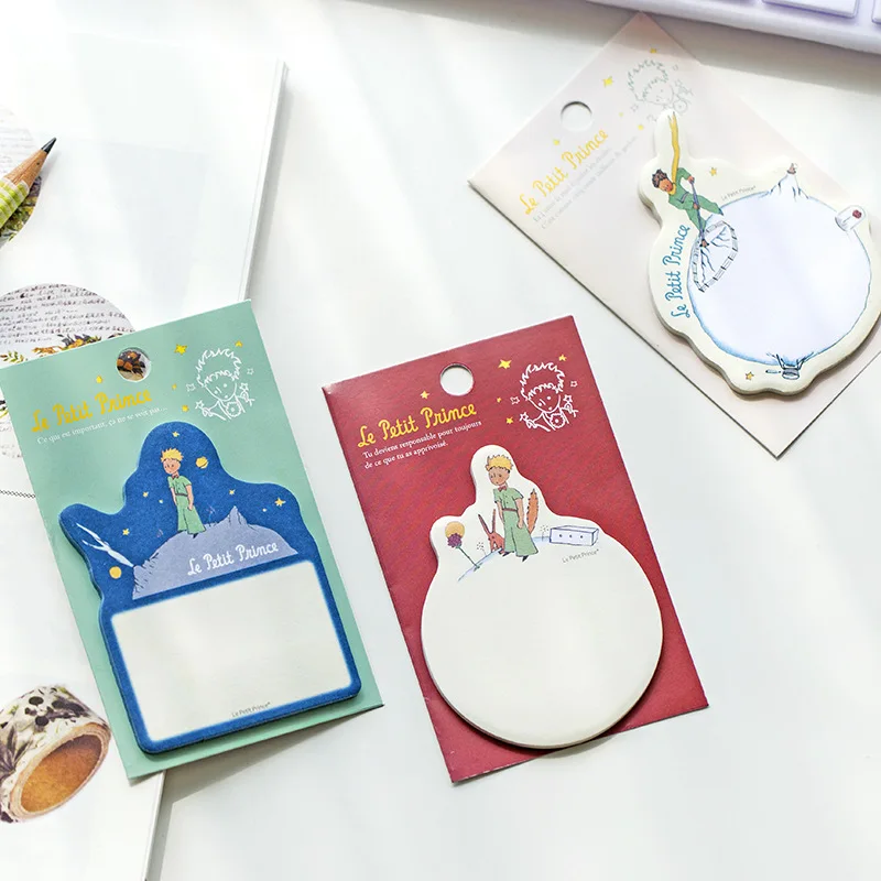 

1 PCS New Cartoon Little Prince Sticky Note Memo Notepad Notebook Memo Pad Self Adhesive Sticky Notes Bookmark