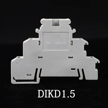 

10 pcs DIKD-1.5 DIN Rail Three Layer Triple Level Sensor Actuator Terminal Blocks 0.2-2.5mm DIKD1.5