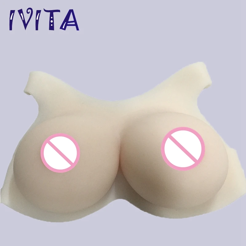 IVITA 3600 г белые силиконовые формы для увеличения грудной клетки искусственные